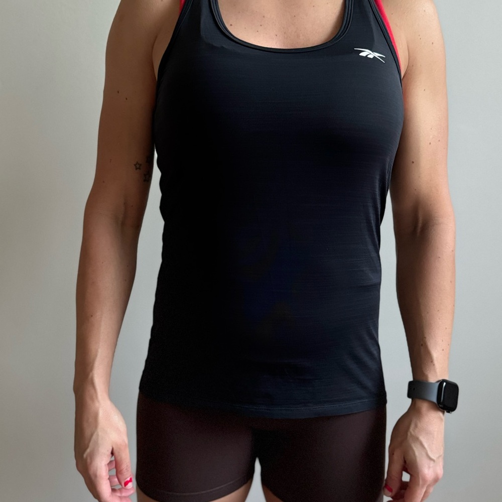 Nike Black and Red Tank Top